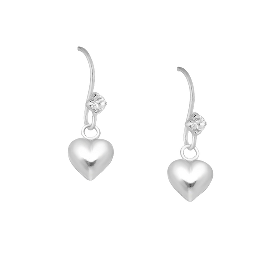 Crystal Heart Earrings